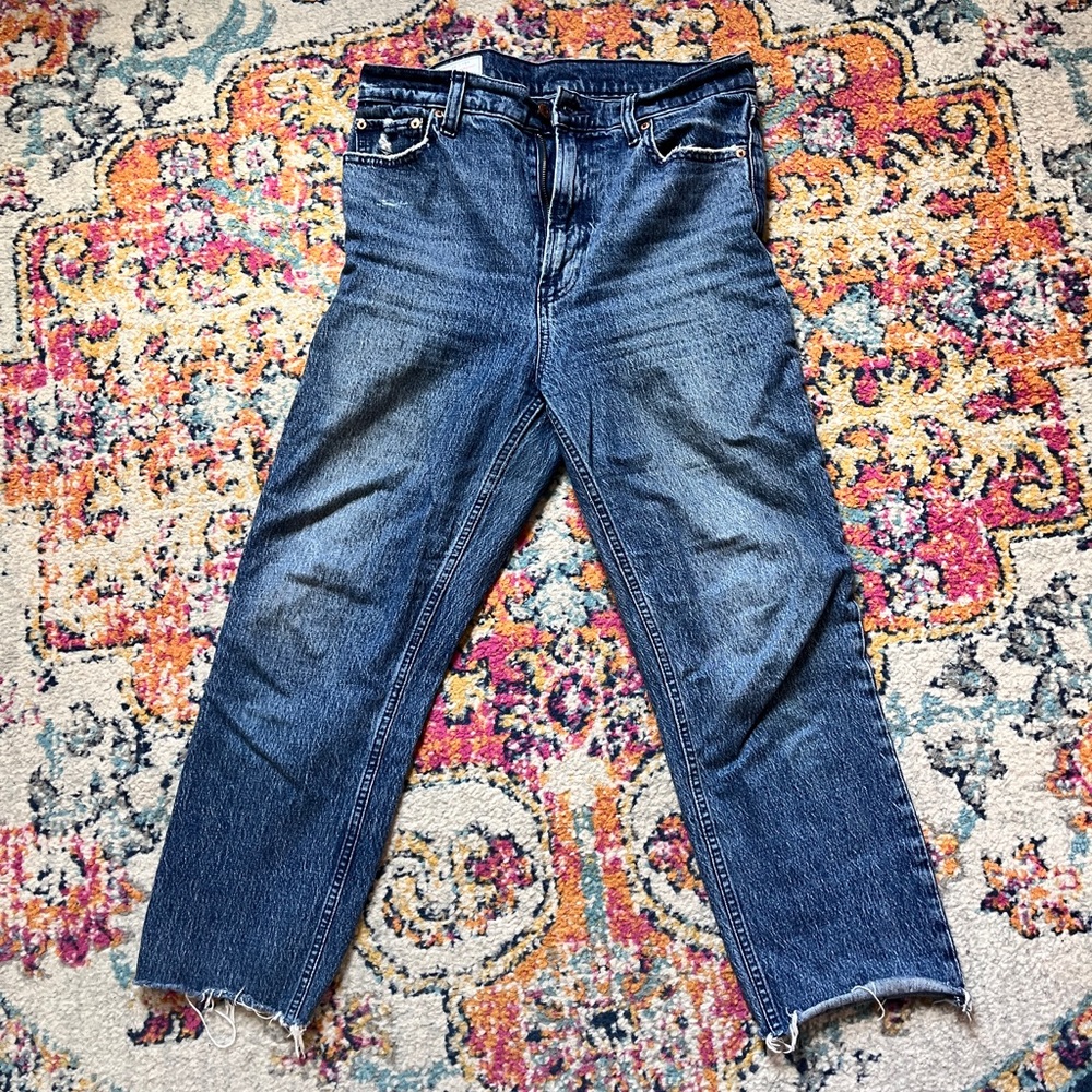 GAP Blue Cropped Ankle Jeans Classic Denim